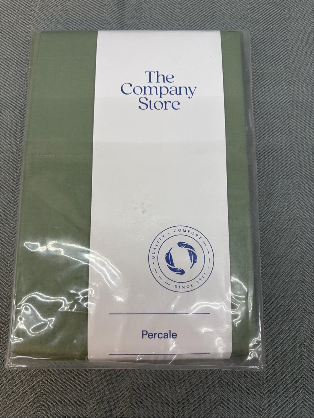 NWT the company store standard pillowcase percale color is THYME 20” x 30”